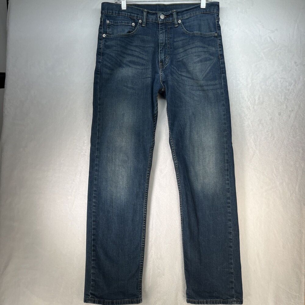 Levi’s 505 Jeans Men’s Sz 34 X 32 Medium Wash‎ Whiskered